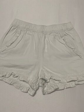 NWT crewcuts Girls White Ruffle Shorts Size 8